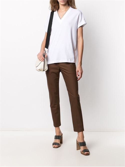 T-shirt with V-neck BRUNELLO CUCINELLI | M0T18BD222C159